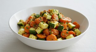 Salsa Macha Grilled Veggies