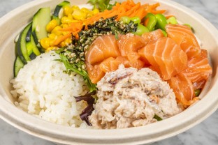 Gluten-Free California Surf Poke Bowl with Tamari Vinaigrette