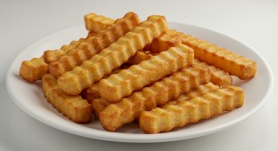 Crinkle French Fries Tray