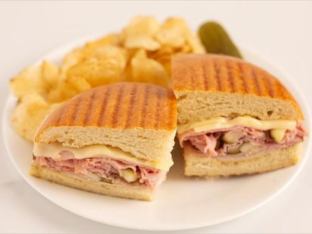Cubano Panini | Fresh Fruit | Chocolate Chip Cookie