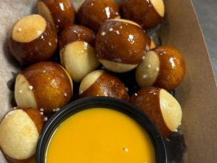 Pretzel Bites and Whiz Cheese Dip Tray