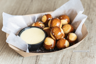 Pretzel Bites and Cooper White American Cheese Dip Tray