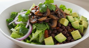 Mexican Mushroom Salad (NO Tomato)