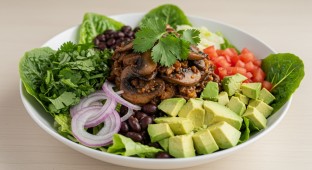 Mexican Mushroom Salad (NO Garlic)