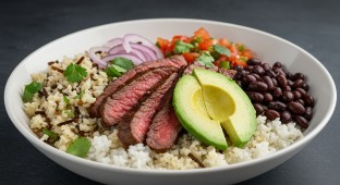 Mexican Steak Grain Bowl (NO Tomato)