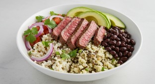 Mexican Steak Grain Bowl (NO Garlic)
