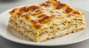 Three Cheese and Chicken Lasagna