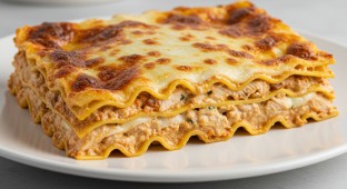 Three Cheese and Turkey Lasagna