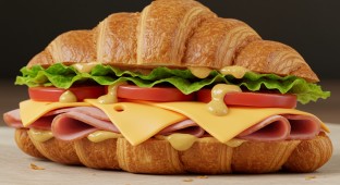 Cheddar Club Croissant