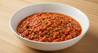 Vegan Impossible Ground Meat in Marinara Sauce