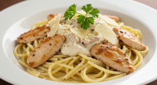 Alfredo Chicken Pasta with Side Salad (21oz)