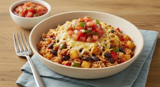 Rajas Potatoes & Peppers Rice Bowl (Vegetarian)