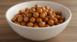 Chickpeas with Korean BBQ Sauce