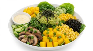 Vegetarian Portobello Poke Salad Bowl