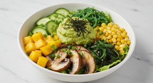 Vegan Portobello Poke Salad Bowl