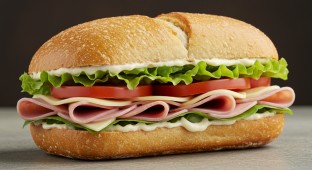 Gluten Free Ham and Swiss Sandwich