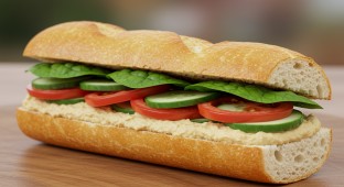 Gluten Free Vegan Hummus Sandwich