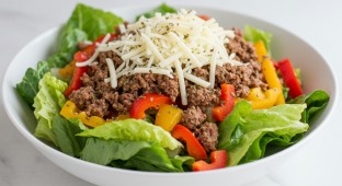 Vegetarian Italian Chopped Salad with Beyond Meat