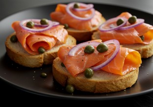 Lox Crostini
