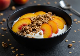 Peach Cobbler Parfait