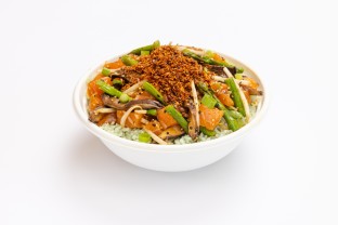 Gochujang Salmon Bowl with Bamboo Rice