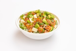 Yuzu Salmon Bowl with Bamboo Rice