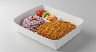 Pork Cutlet Box with Side Salad