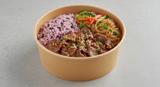 Bulgogi with Purple Rice and Japchae
