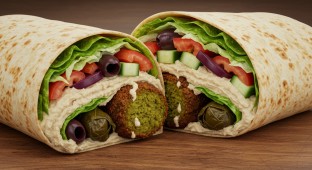 Falafel Wrap (Dairy Free)