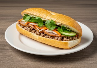 Minced Pork Beef Banh Mi Platter (no jalapenos)