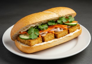Lemongrass Tofu Banh Mi Platter (no jalapenos)