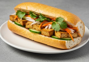 Vegan Lemongrass Tofu Banh Mi Platter (no jalapenos)
