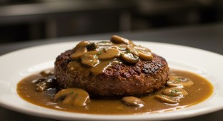 Vegan Impossible Salisbury Steak Patties