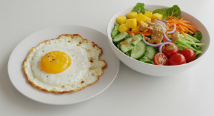 Sunnyside Up Egg w/ Mango Salad