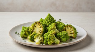 Roasted Romanesco with Lemon