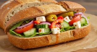 Greek Sandwich (vegetarian)