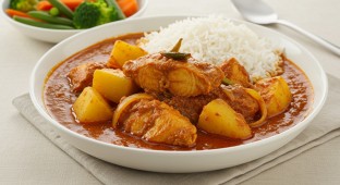 Halal Friendly Fish Vindaloo Boxed Meal
