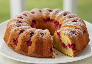 Tart Raspberry Bundt Cake