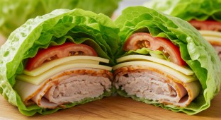 Gluten Free Turkey and Swiss Lettuce Wrap
