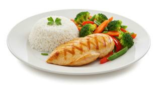 AFB Chicken breast with Vegetables and white rice