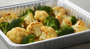 Baked Organic Cauliflower with Broccoli