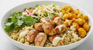 Cauliflower And Chicken Grain Bowl