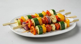 Vegetable Kebabs (NO Garlic)