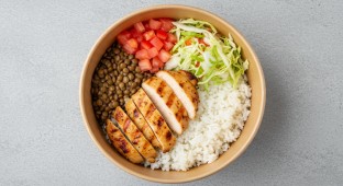 Chicken Bowl with Lentils