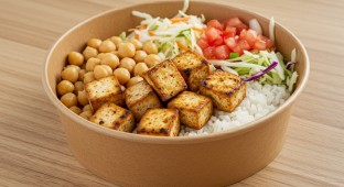Tofu Bowl with Chickpeas