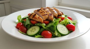 Garden Salad with Grilled Chicken