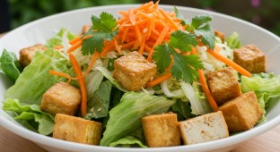 Colombian Salad with Grilled Tofu