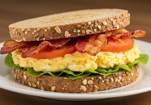 Bacon Sunrise Sandwich on Multigrain Bread