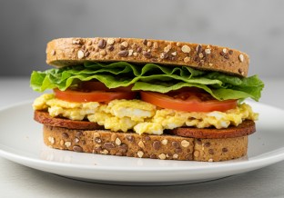 Vegetarian Sunrise Sandwich on Multigrain Bread