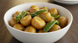 Southern Style Potatoes with Green Peppers